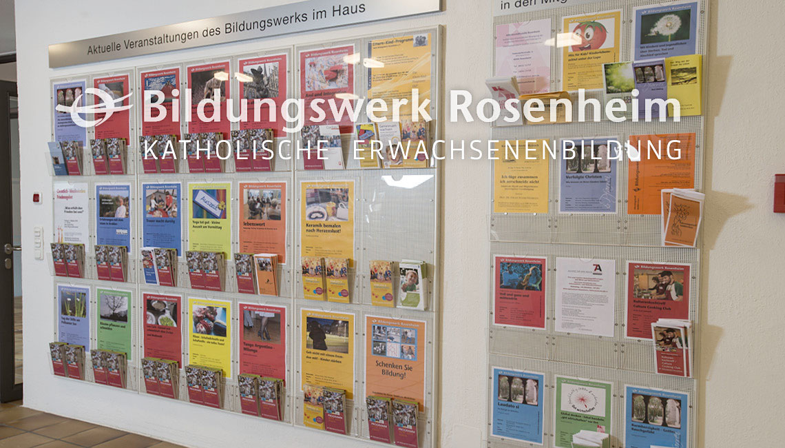 Veranstaltungen des Bildungswerk Rosenheim im Bildungs- und Pfarrzentrum St. Nikolaus, Rosenheim